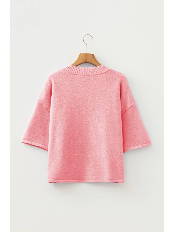 66DISCO - Vente Cardigan – femme - Cardigan en maille à manches 3/4 avec boutons (S-XL)10