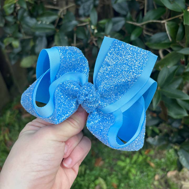 Frozen Bow for wholesale by Pretty Knots Bow Company