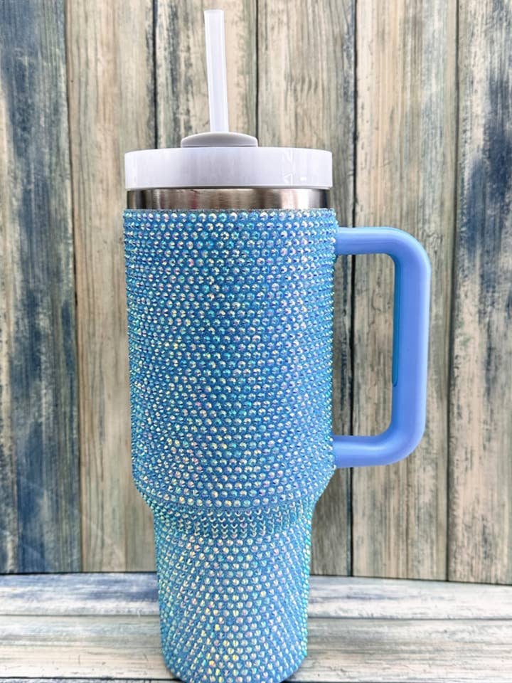 RHINESTONE ROSTFRITT STÅL TUMBLER 40oz för wholesale av DESHENG ENTERPRISE