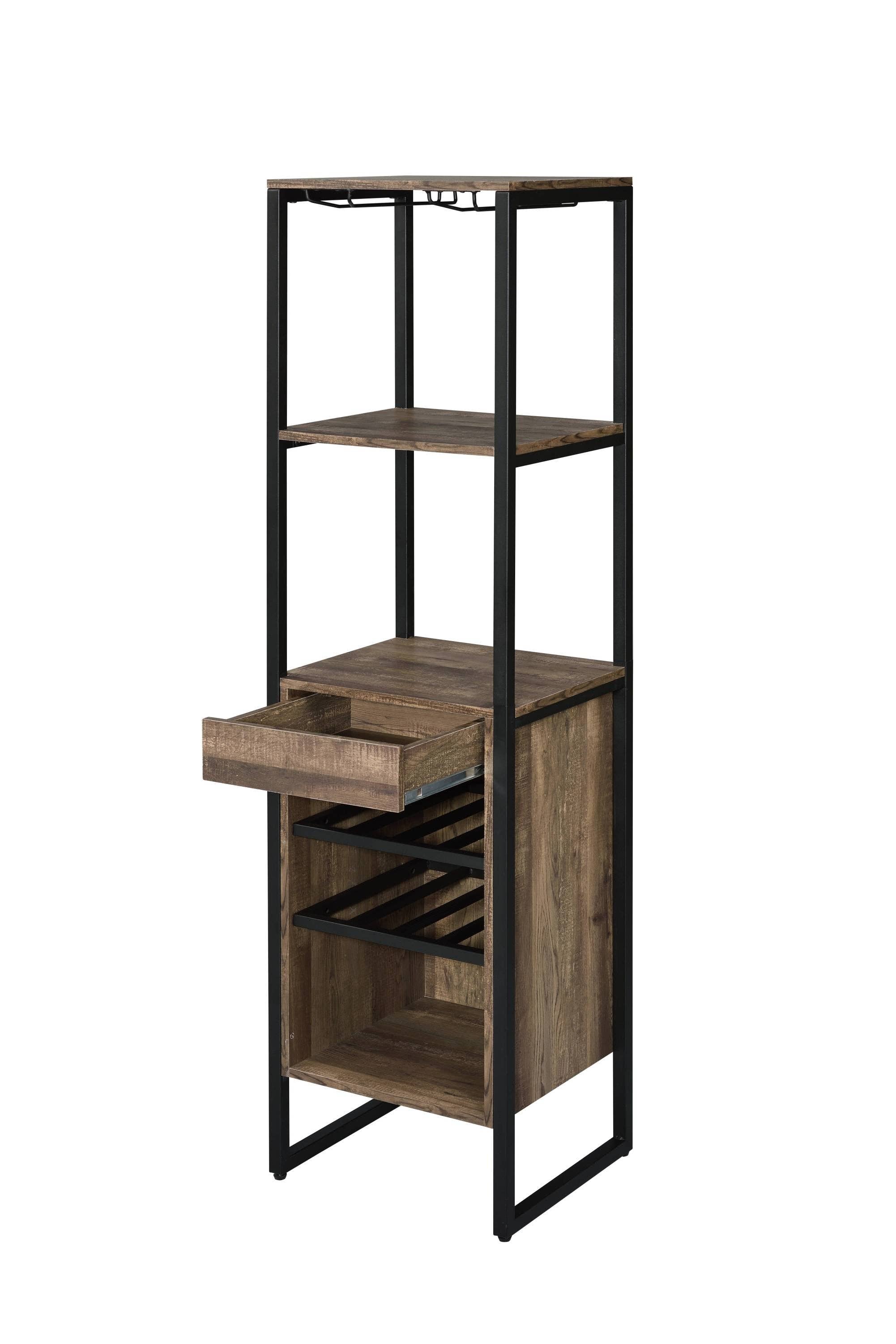 39F Inc. - Wholesale Wine Rack - Narik Weathered Oak Finish Wine Rack6