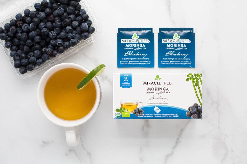 Miracle Tree – wholesale Hälsoté/Detoxté – Ekologiskt Moringa Te: Blåbär7