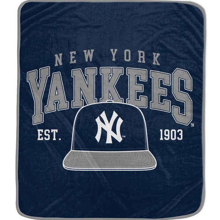 MLB Vintage Arch Block Ultra Soft 50x60 Throw Blanket for wholesale by Pegasus Sports