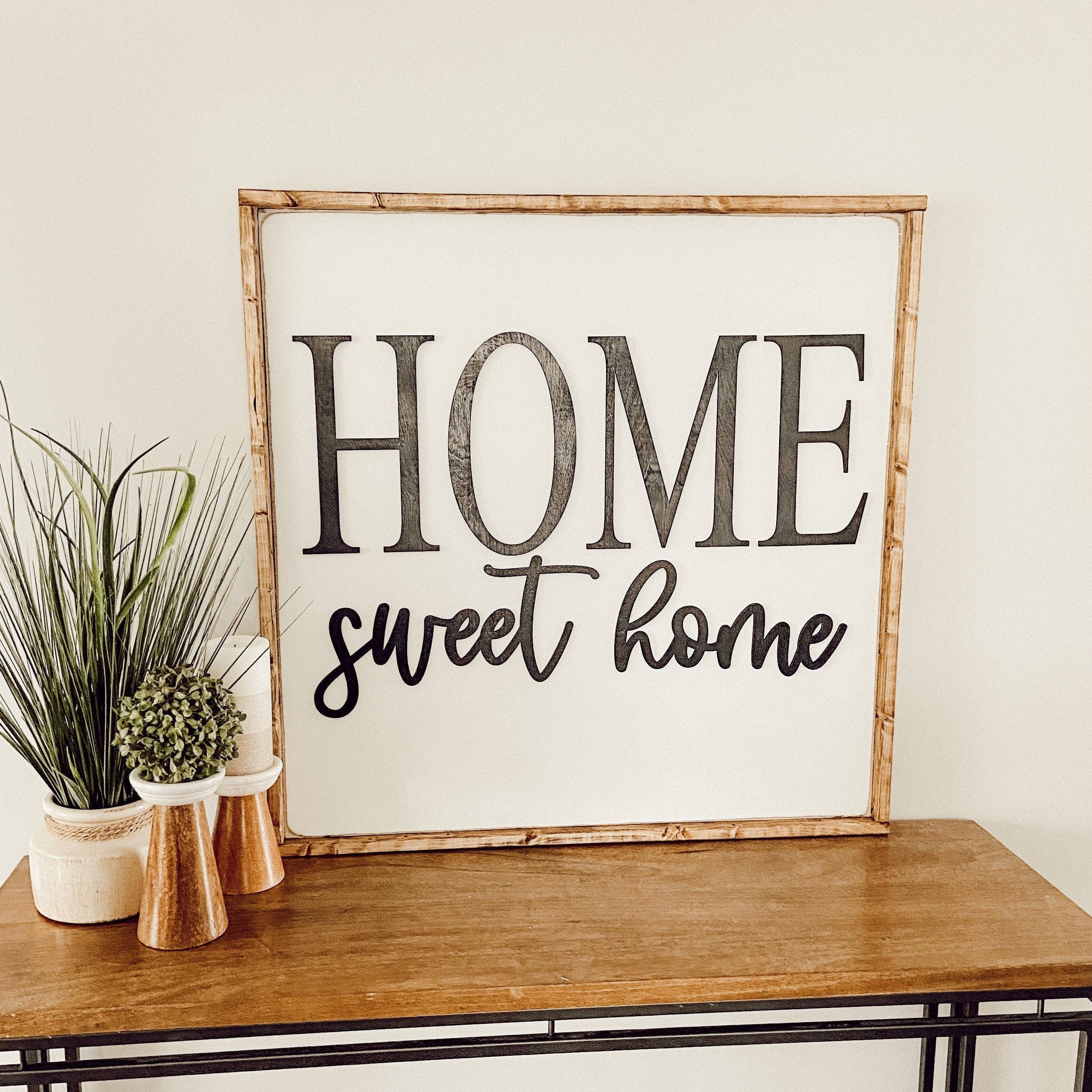 This Phrase of Life - Wholesale Sign - home sweet home - entryway, living room sign 1