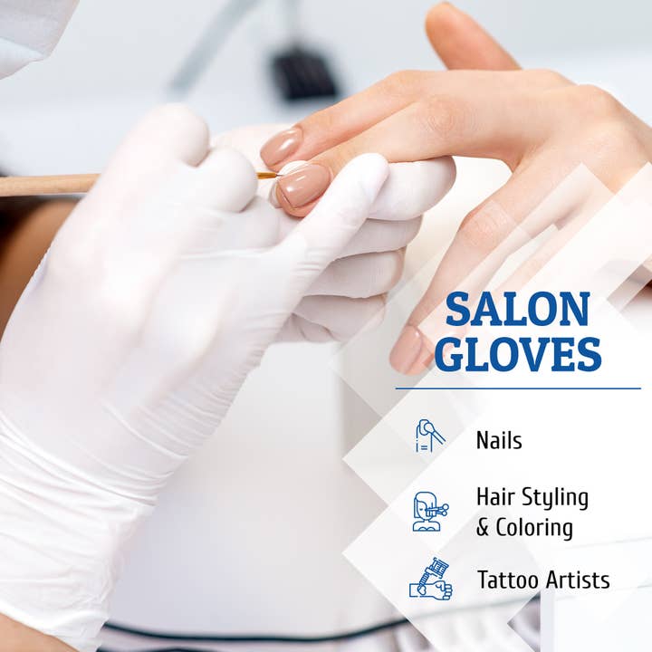 ShopHomeMed – Engroshandel Rengøringshandsker – Hånd-E nitrilhandsker, 100 tæller, hvid4