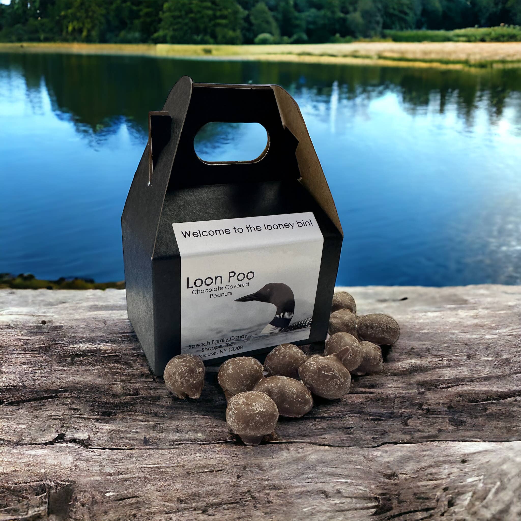 Speach Family Candy Shoppe - Wholesale Chocolate Covered Sweets - Loon Poo - Chocolate Covered Peanuts