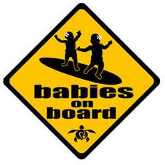 Babies on Board Decal for wholesale by nalu blue