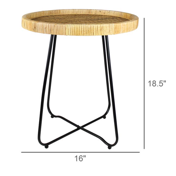 HomArt - Wholesale Side table - Cayman Side Table, Rattan2
