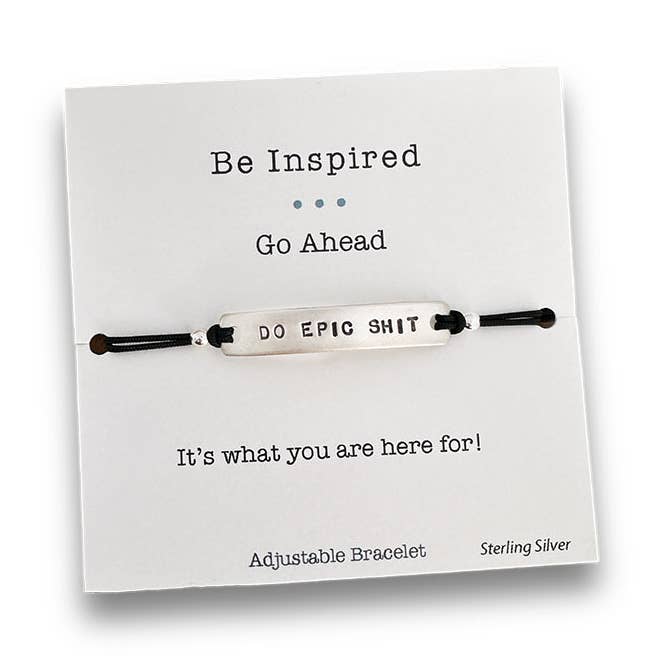 Do Epic Shit Adjustable Bracelet for wholesale by Leslie Ishihara Designs