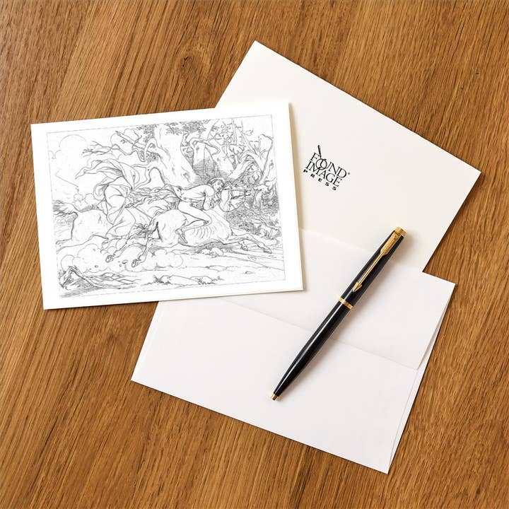 Found Image Press - Wholesale Stationery/Notecard Set - Greeting Card LT-372 Sleepy Hollow Illustration1