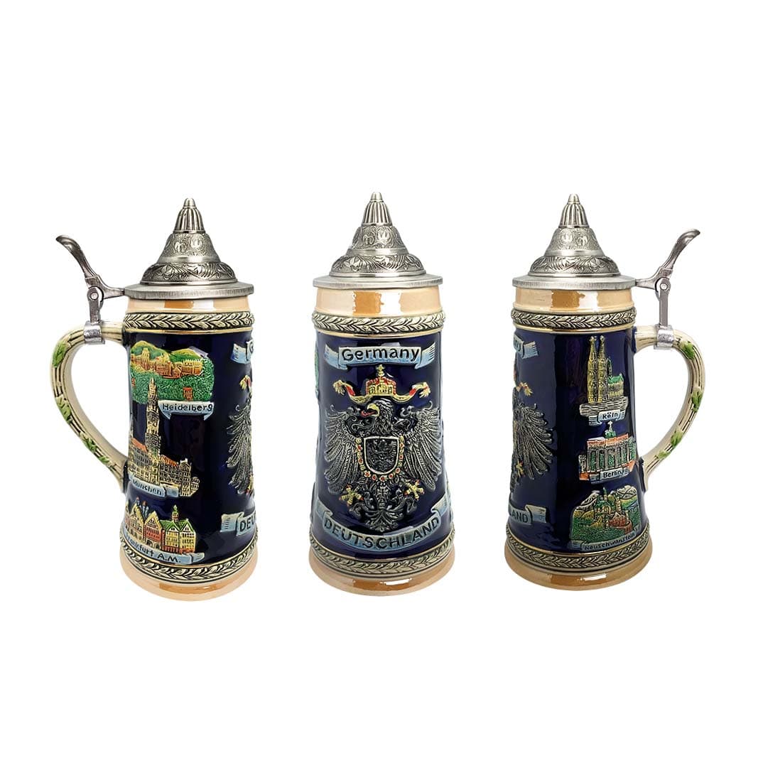 European Heritage Gifts - Wholesale Beer Glass/Mug - Deutschland Germany Eagle Deluxe Ceramic Beer Stein2