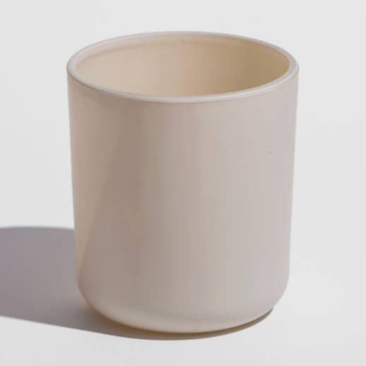 8 oz Eden Matte Ivory Candle Vessel for wholesale by Hive and Honey Candle Supply