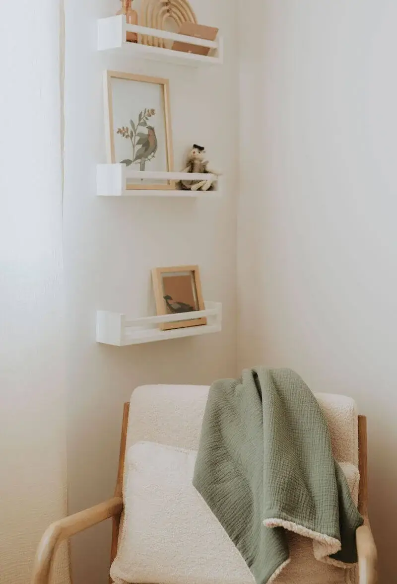 Manufacture des bébés français - Vente Couverture de lit – enfant et bébé - Couverture moumoute vert sauge6