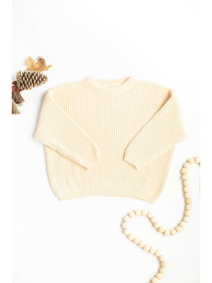 Little Organic Co – wholesale Tröja - Barn – Bebiströja Ekologisk stickad barn-/barnkläder i oversize3