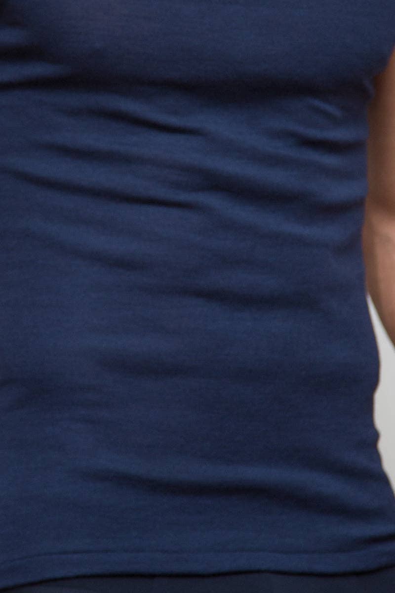 Madiva - Vente T-shirt – homme - Pull col en V manches mi-longues en laine et soie0