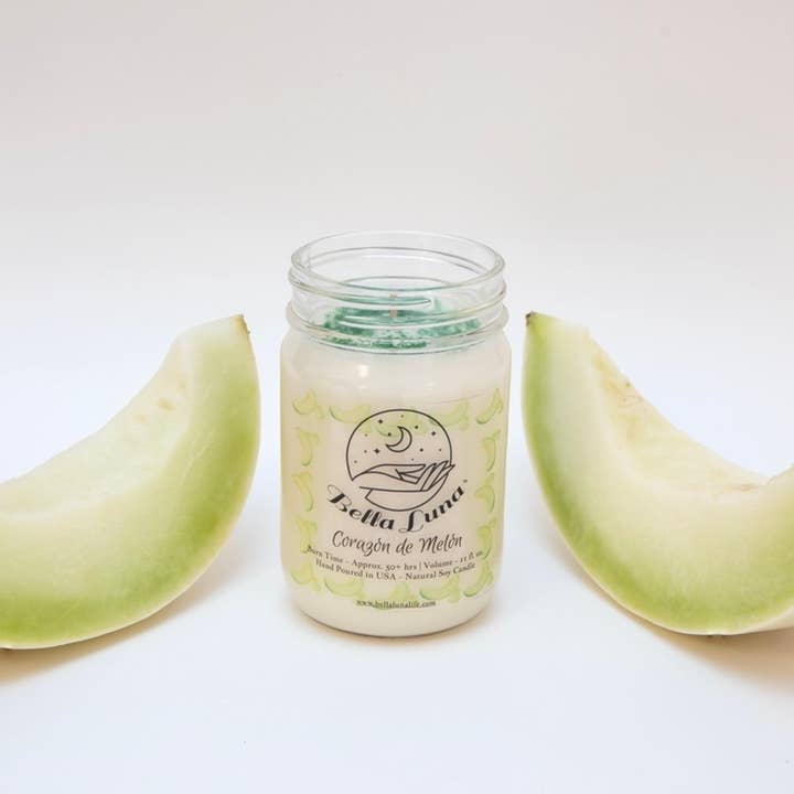 Corazón de Melón - 100% Soy Candle - for wholesale by Bella Luna
