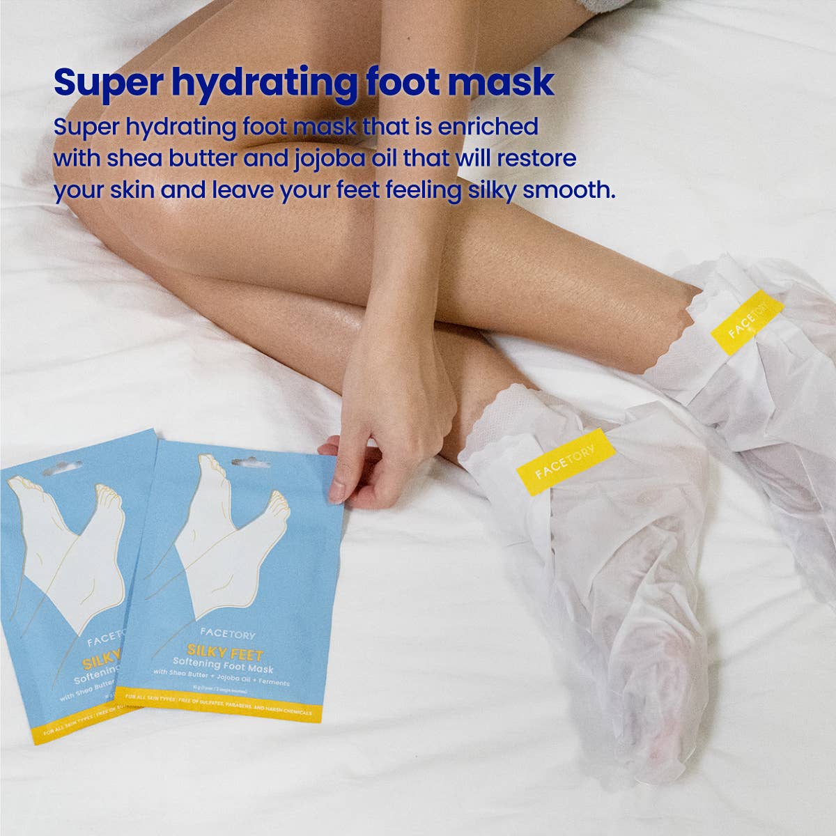 FaceTory - Vente Masques pour les pieds - Masques pour les pieds - K-Beauty - Adoucissant - Pieds soyeux - Lot de 23