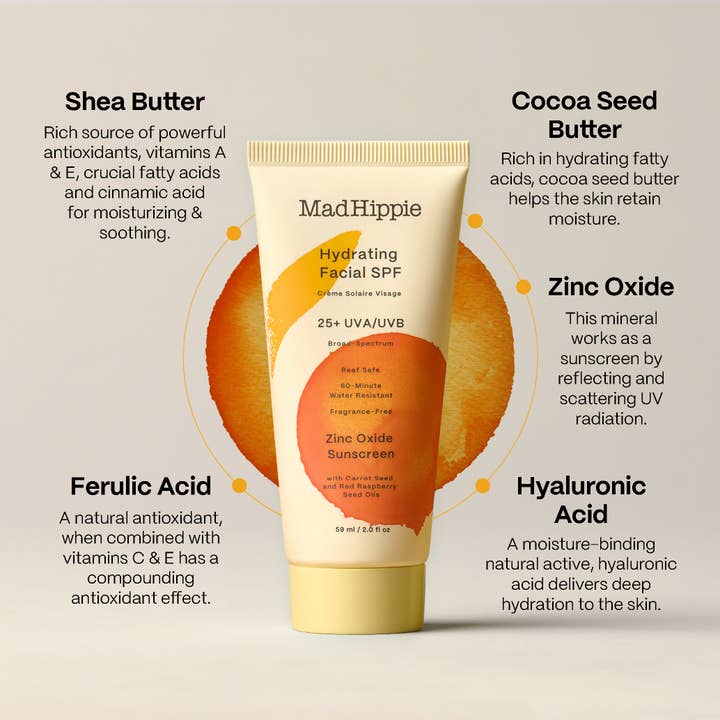 Mad Hippie - Wholesale SPF Moisturizer - Hydrating Facial SPF 25 - Suncreen