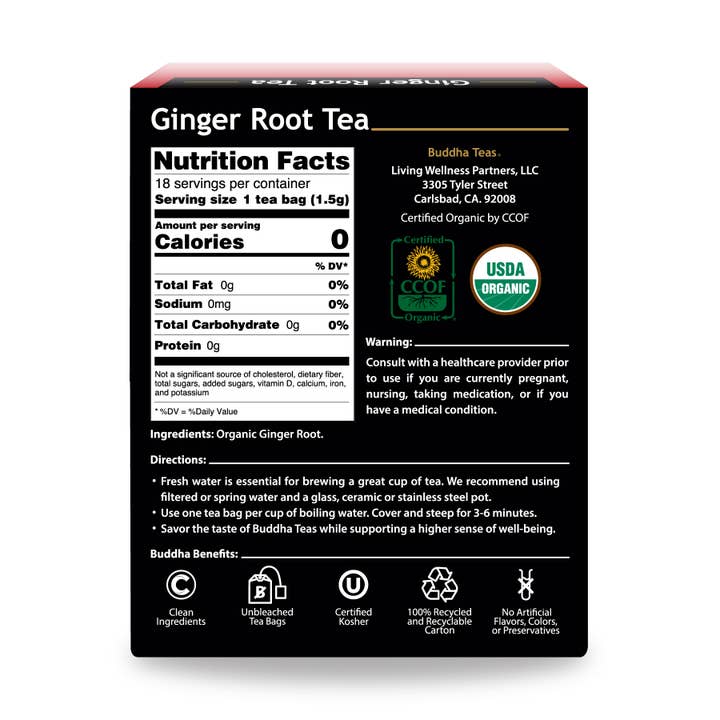 Buddha Teas - Wholesale Health/Detox Tea - Ginger Root Tea6