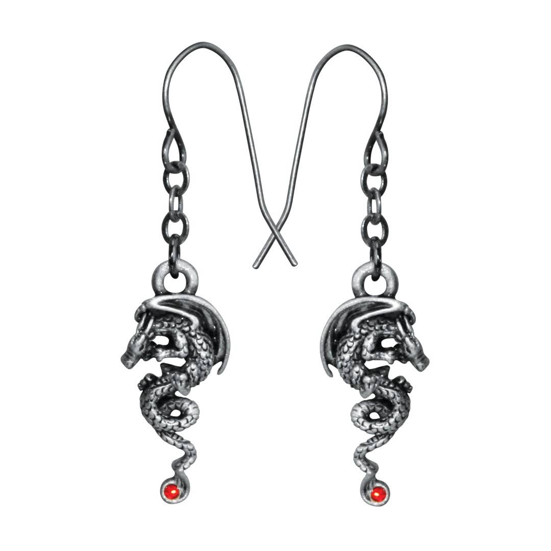 Pacific Trading - Venta al por mayor Pendientes colgantes - Pendientes Dragón Igneel de Peltre0