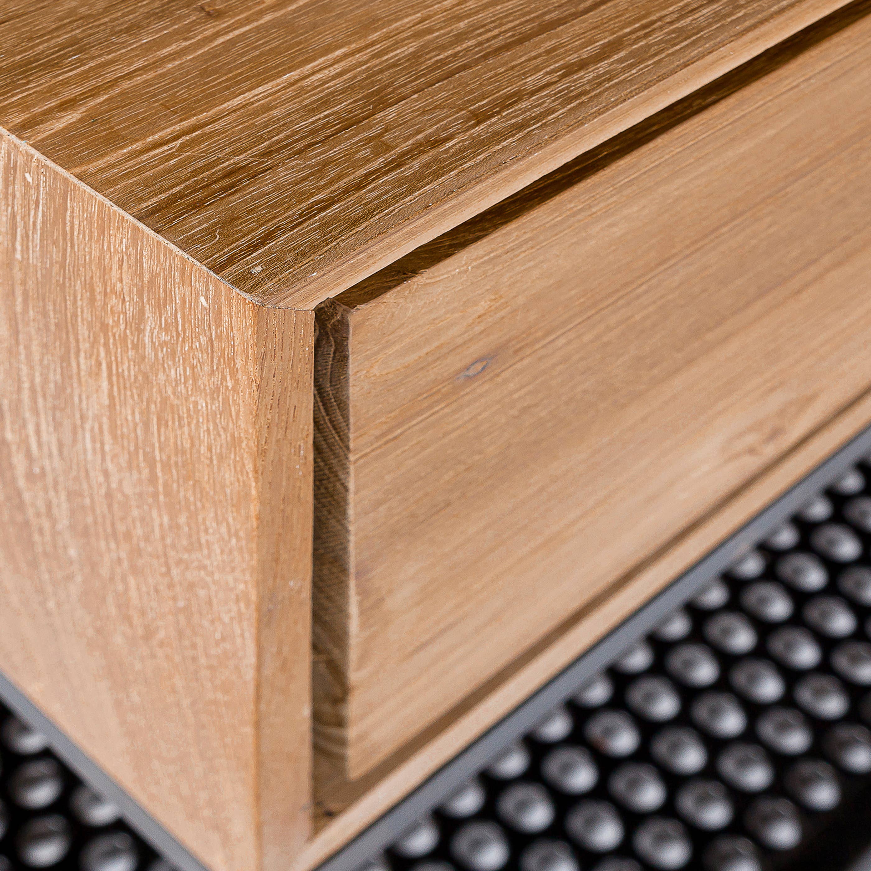 Dareels - Vendita all'ingrosso Consolle - Mobile TV ONETWO in teak riciclato e struttura in ferro nero3