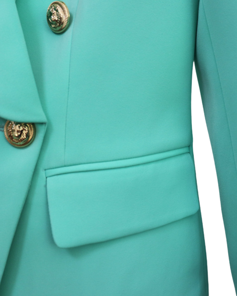 ALLARA - Wholesale Blazer - Women's - Maria Turquoise Blazer2