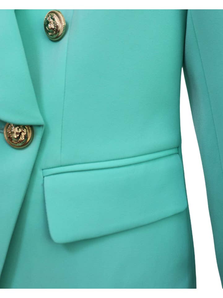 ALLARA - Wholesale Blazer - Women's - Maria Turquoise Blazer2