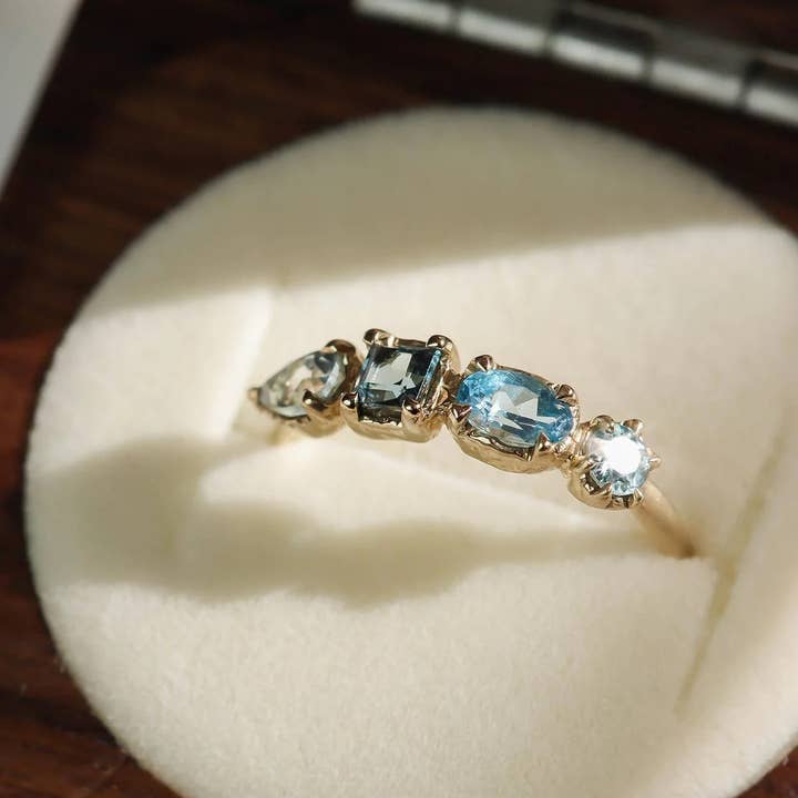 Lacee Alexandra Jewelry - Wholesale Multi-stone ring - Oceanic Gemstone Ring