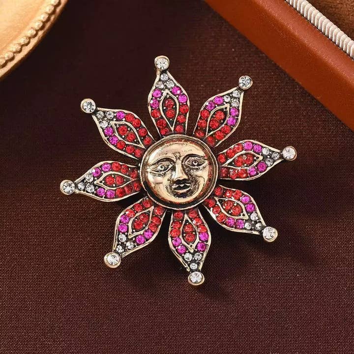 Sunflower Clown Alloy Rhinestone Brooch PA5925 and other Purchase Wholesale red rhinestones. Free Returns & Net 60 Terms on Faire trending on Faire.