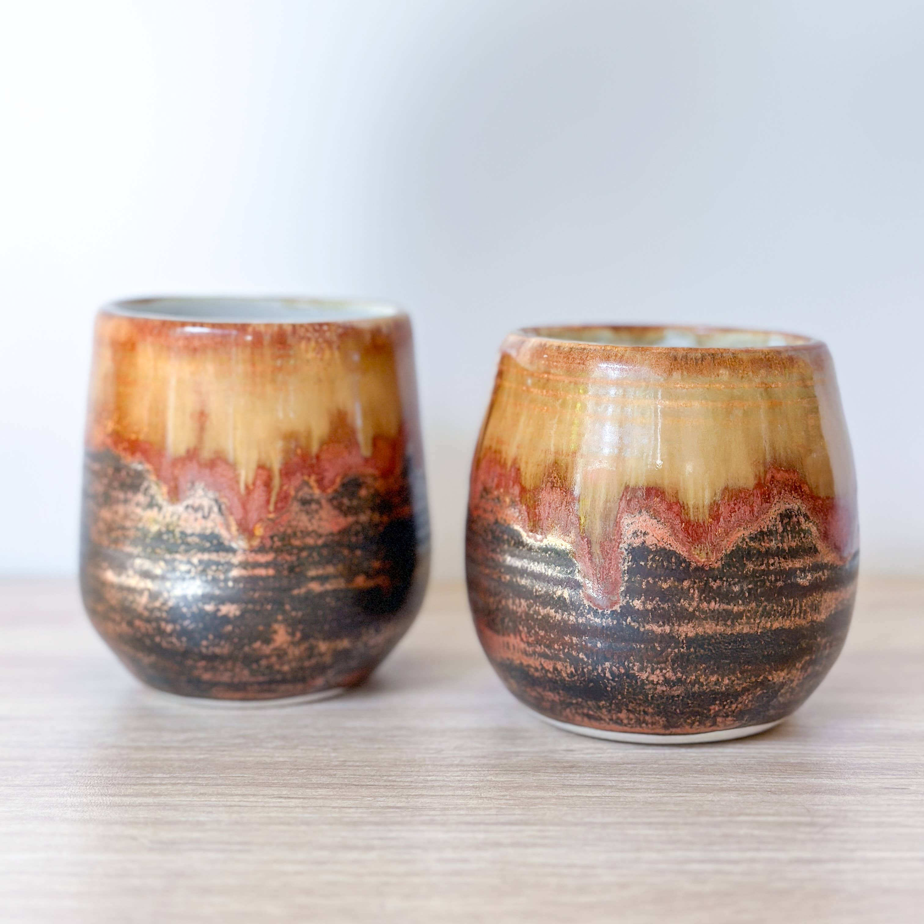 Van Isle Clayworks - Wholesale Drinking Glass/Cup - Brown Stoneware Cup - Copper Glaze - Pottery Ceramic0