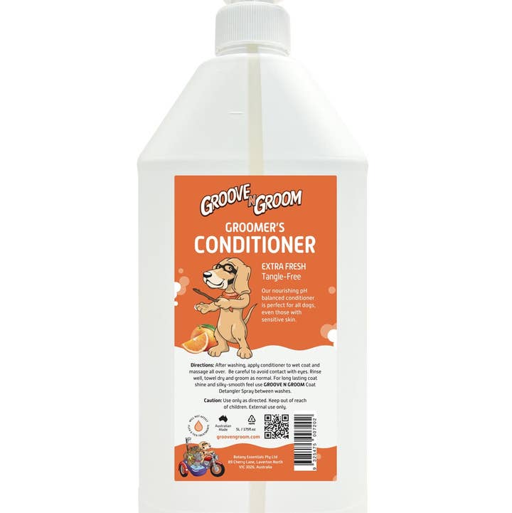 Groove N Groom - Wholesale Pet Shampoo - Dog - Pet Conditioner - Extra Fresh 5Ltr0