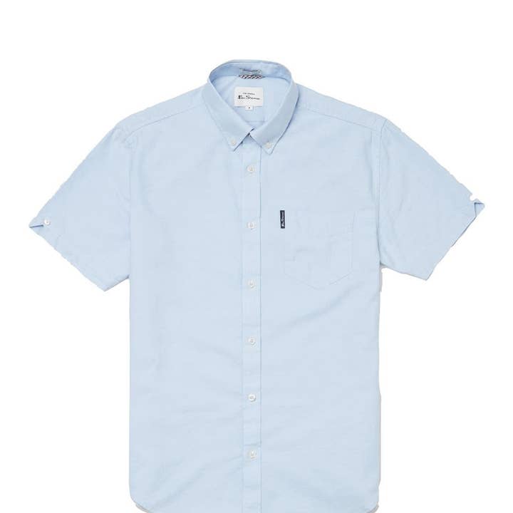 Ben Sherman Herren Kurzarm-Oxfordhemd aus Bio-Baumwolle in großen Größen (65095) 2XL-5XL, 4 Farben für den Großhandel von Brooklyn Big & Tall