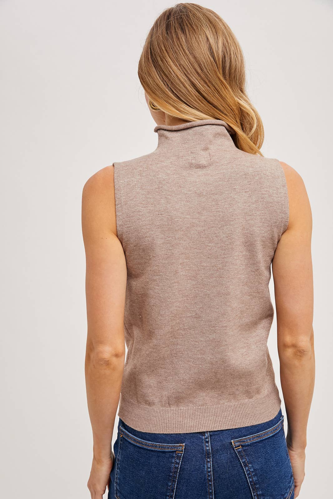 Bluivy - Wholesale Knit Top - Women's - MOCK NECK SLEEVELESS KNIT TOP11