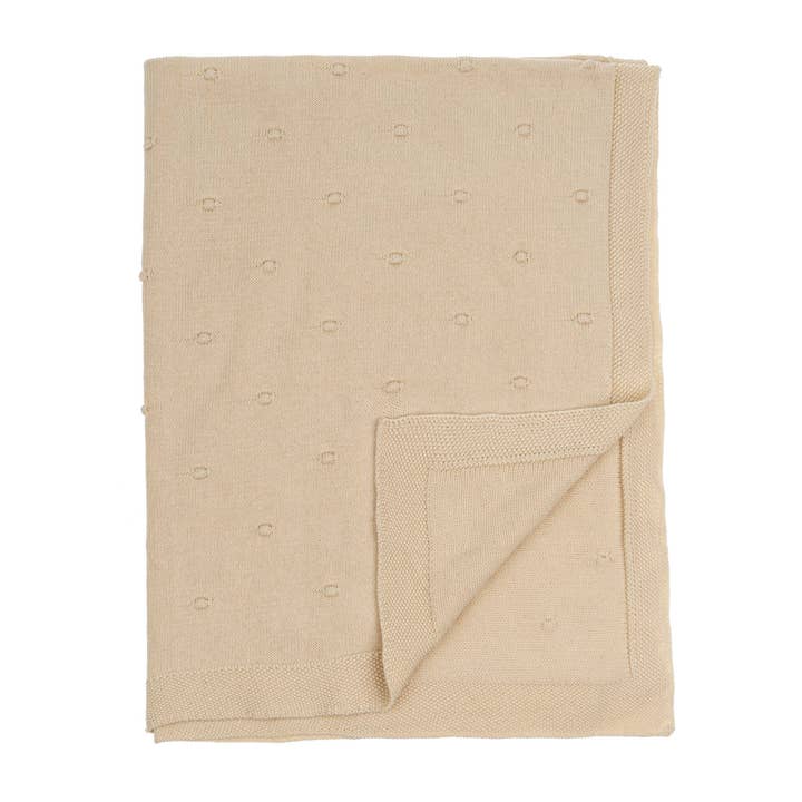 Polka Dot Knit Baby Blanket for wholesale by Indaba Trading