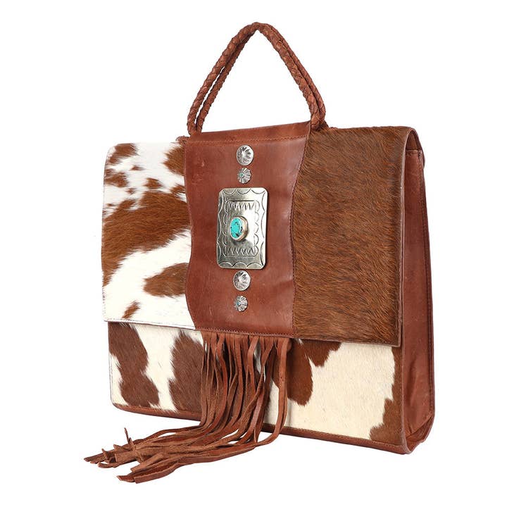 LC-ADBGM421 Briefcase Genuine Western Leather Women Bag for wholesale by LS Western