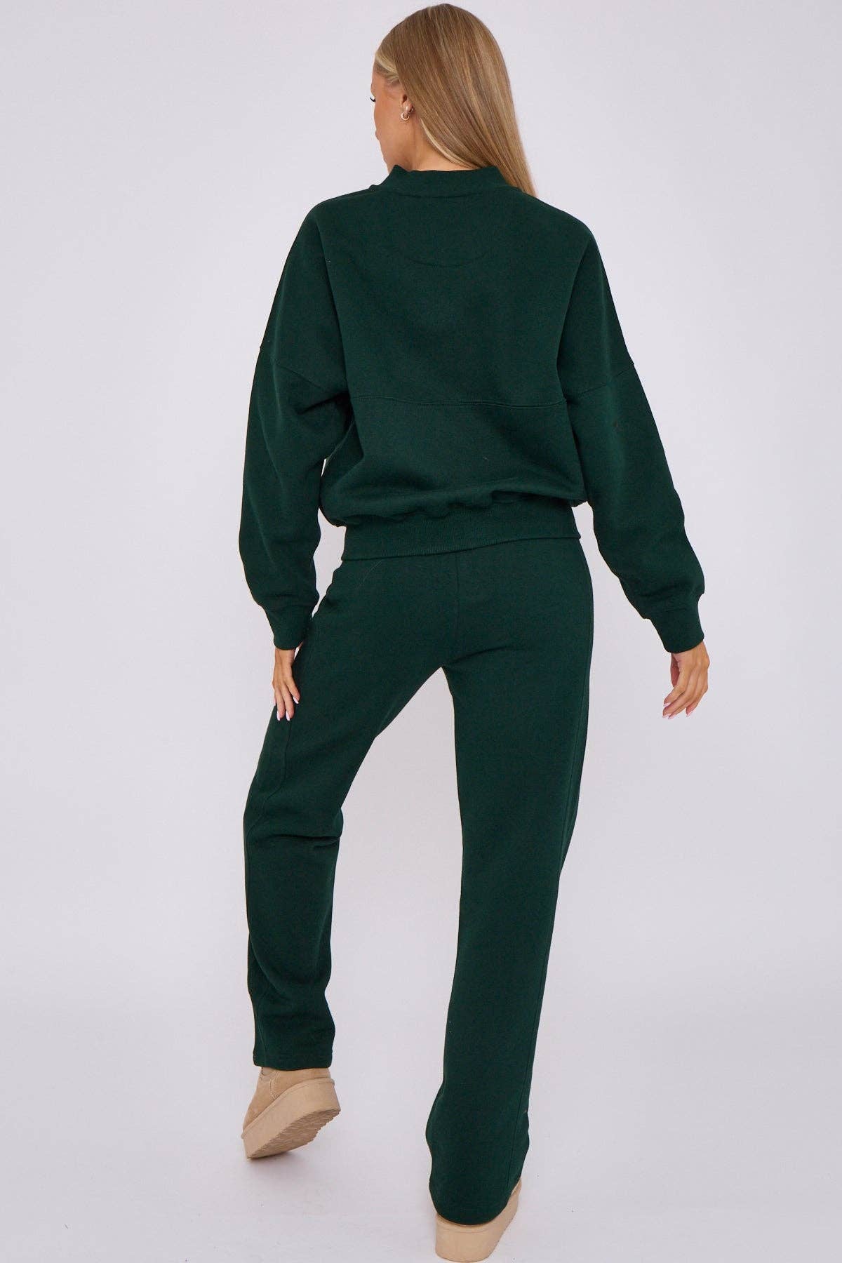 AX Labels - Wholesale Top & Pant Set (NOT Loungewear) - Women's - Oversized Bomber Style Fleece Zipper Co-ord88