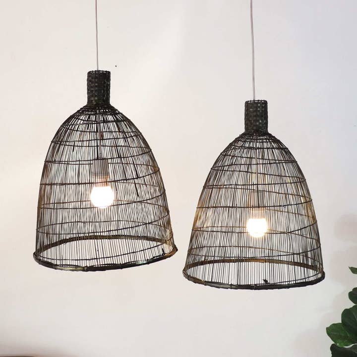 Darin - Bambus-Pendelleuchte (48-54 cm) für den Großhandel von Thaihomeshop