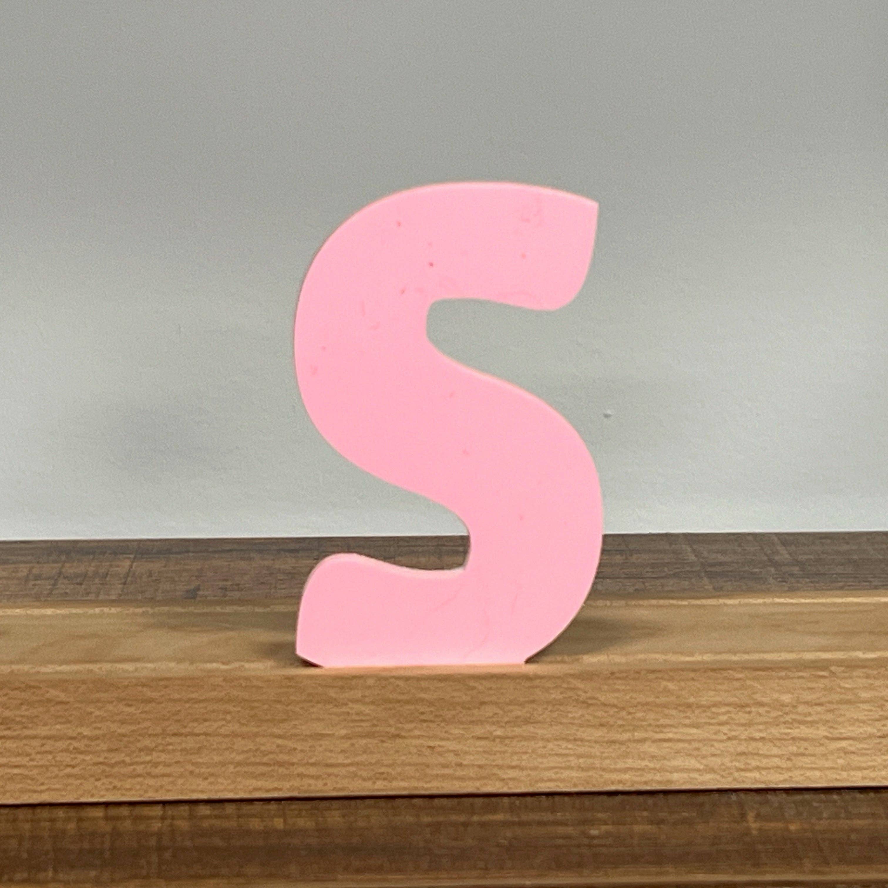 Artifacture - Wholesale Sign - Kryliq Individual Letters: 3" Craftsman Style- Matte Pastel Pink20