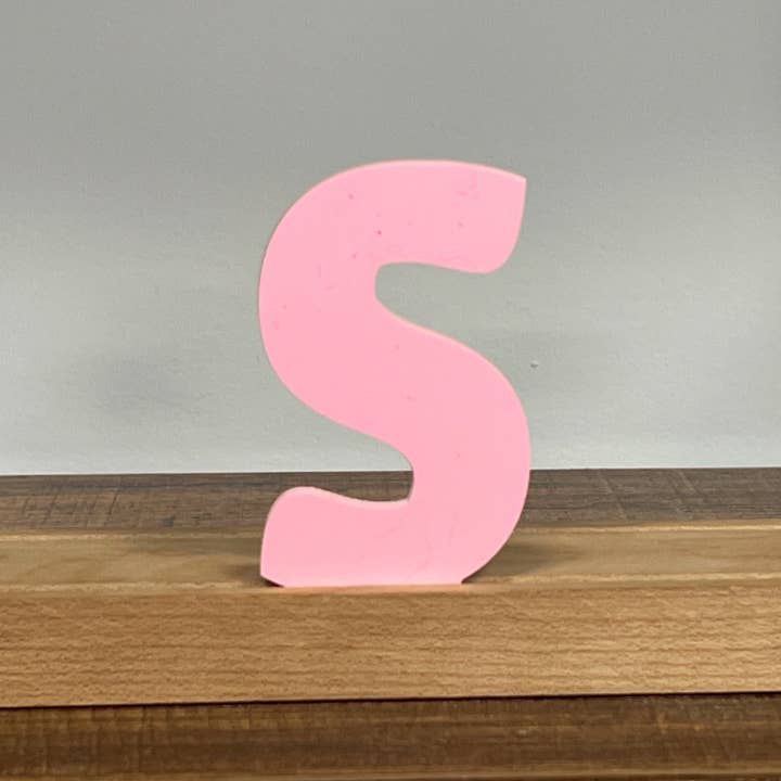 Artifacture - Wholesale Sign - Kryliq Individual Letters: 3" Craftsman Style- Matte Pastel Pink20