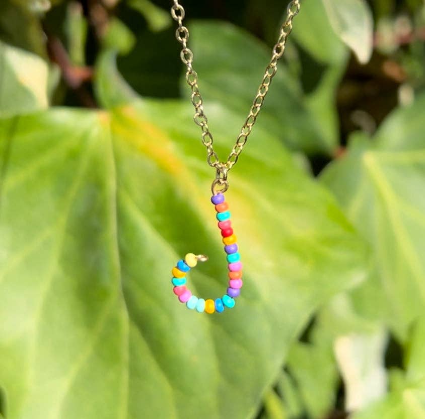 MorninGloria's - Wholesale Pendant/Charm Necklace - Beaded Initial Necklace9