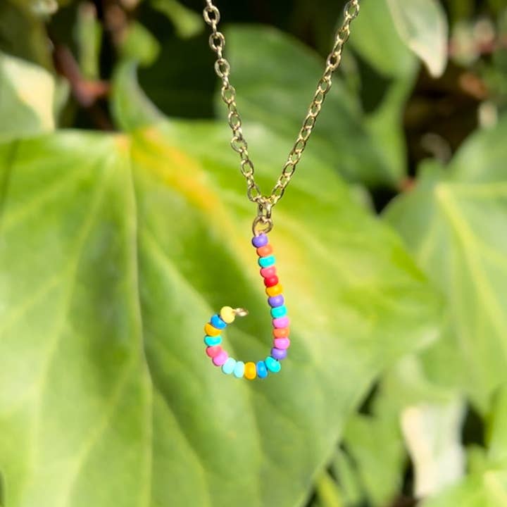 MorninGloria's - Wholesale Pendant/Charm Necklace - Beaded Initial Necklace9