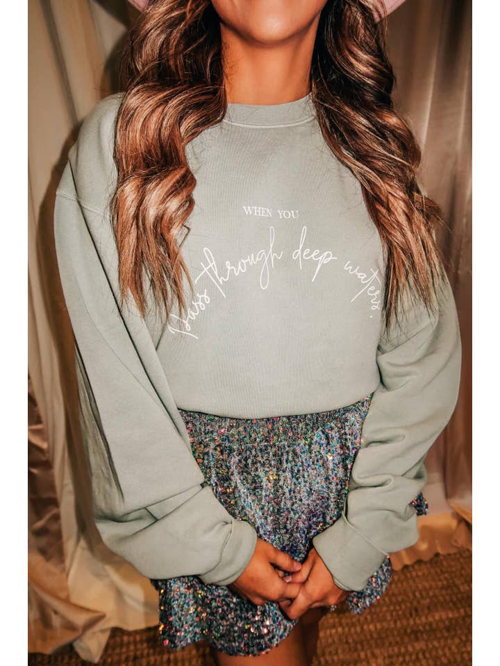 Southern Bliss Co. - Wholesale Graphic Sweatshirt - Women's - Deep Waters Sweatshirt