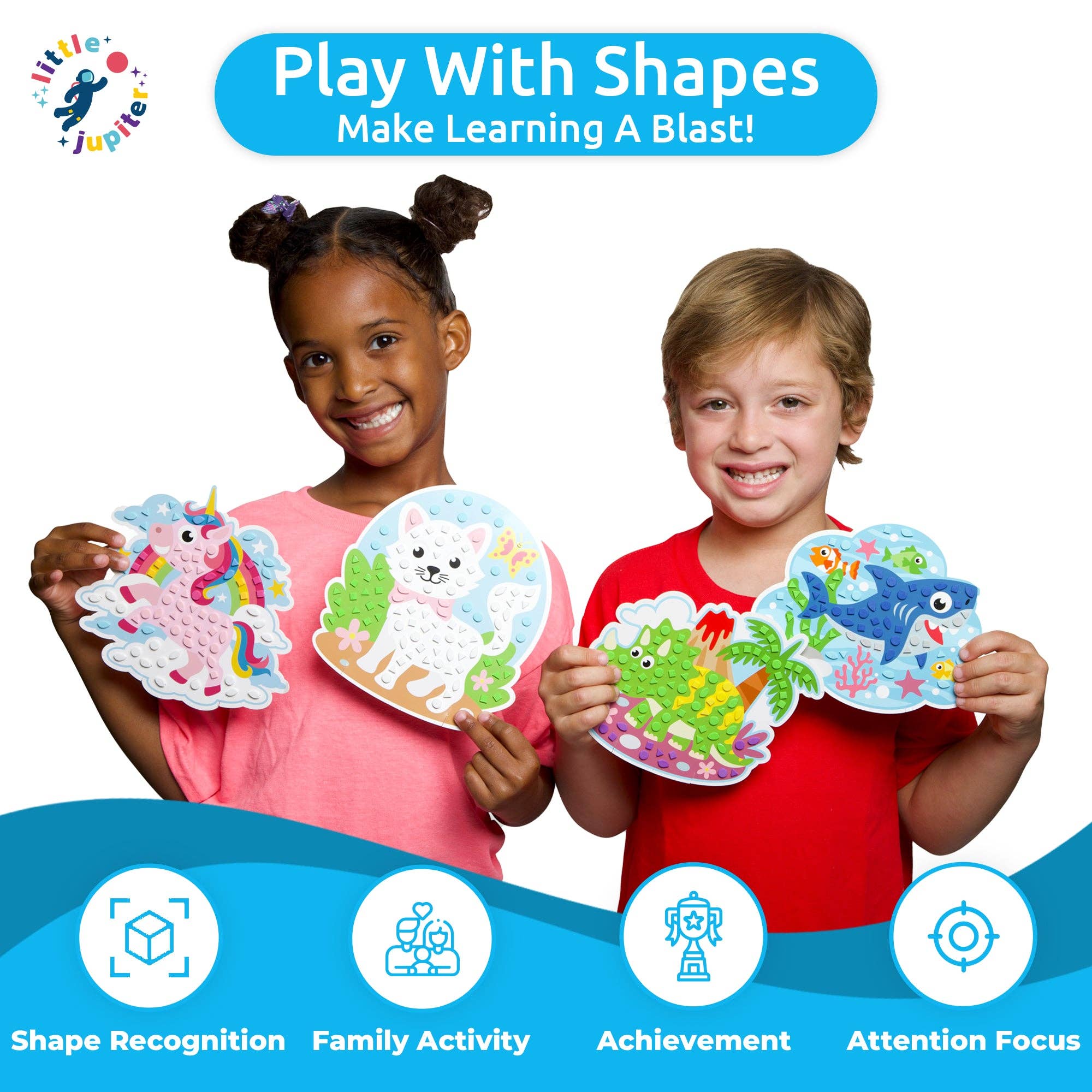 AYK Brand - Venta al por mayor Kit de manualidades - Niños - Escena de espuma EVA DIY (hace 4 piezas) (juego de 2)5