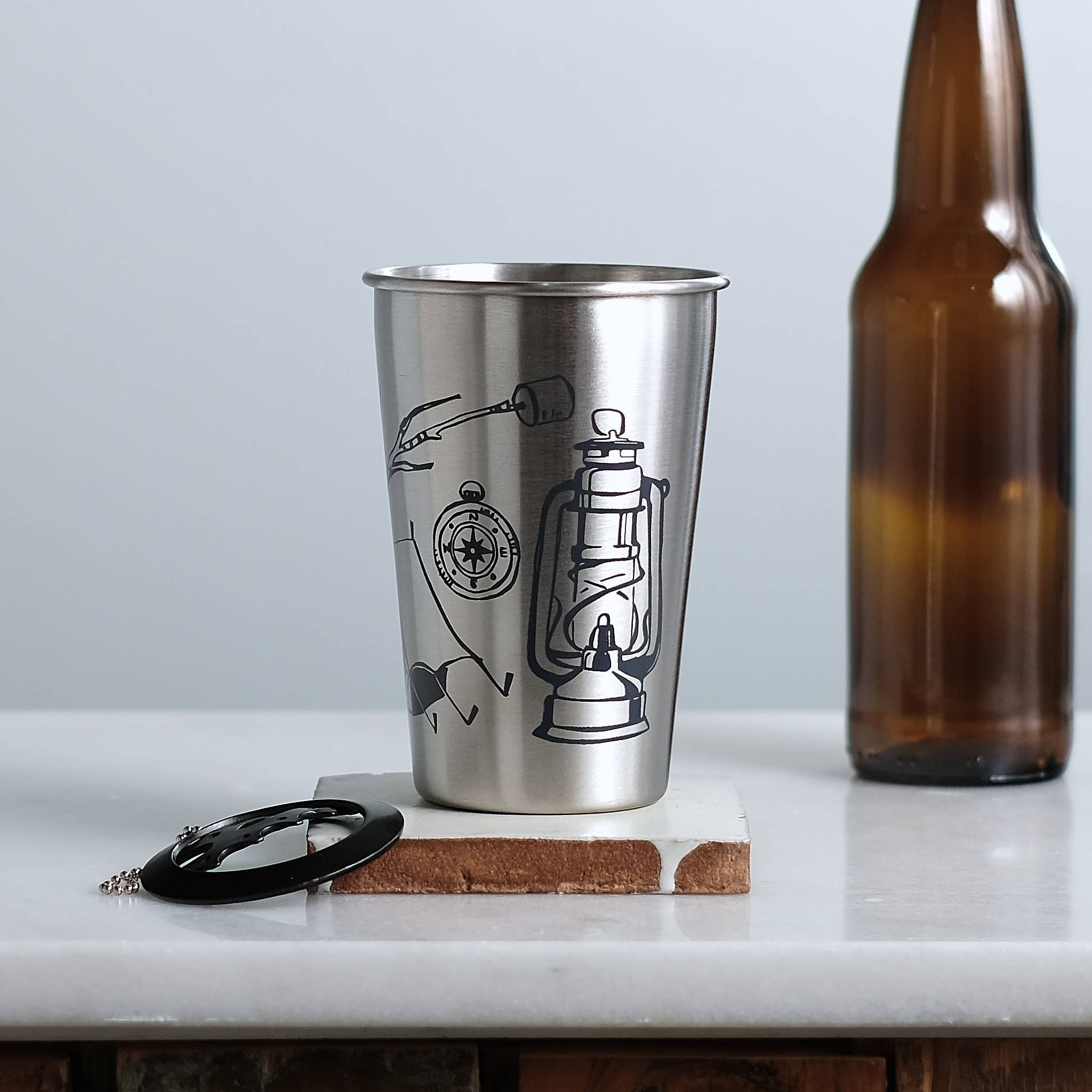 Vital Industries - Wholesale Insulated Mug/Tumbler - Camping Tools Equipment Stainless Steel Metal Pint Tumbler2