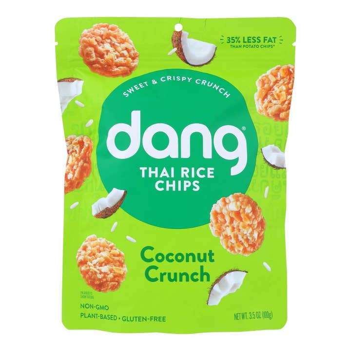 Dang - Sticky Rice Chips - Coconut - Case Of 12 - 3.50 Oz for wholesale by Ware Spark