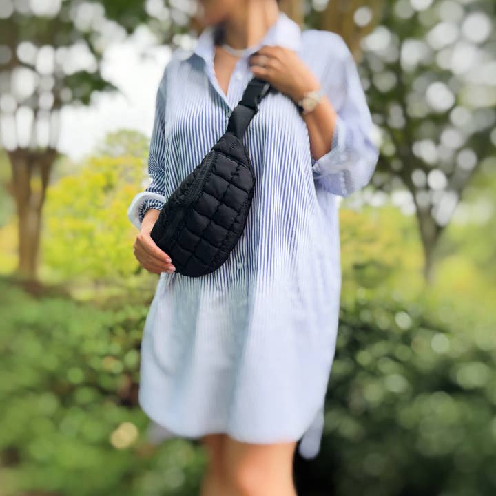 Ellison+Young - Wholesale Crossbody Bag - Women's - Perfect Puffy Banana Shape Sling Bag
