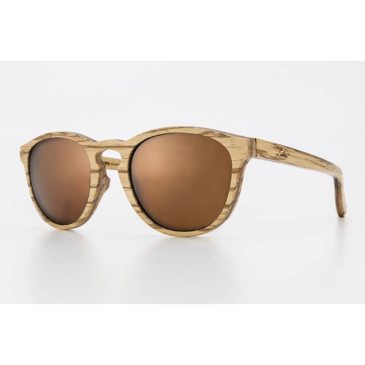 Cadres en bois de zèbre Helix - Non polarisés pour la vente par LUKE SHADES WOODEN EYEWEAR