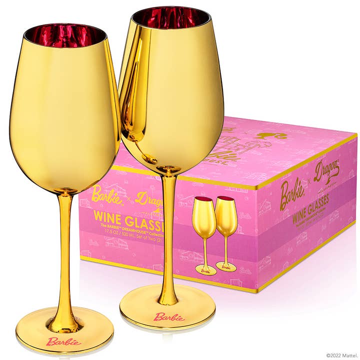 Barbie™ Dreamhouse™ Wine Glasses for wholesale by Dragon Glassware
