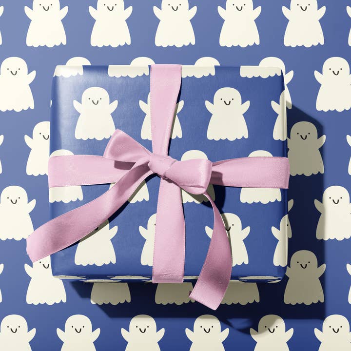 Rumble Cards – Großhandel Geschenkpapier in Bögen – Geschenkpapier Ghost — Geschenkpapier — lustig — niedlich — Halloween