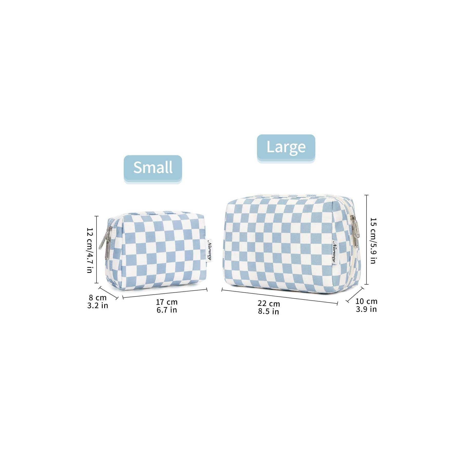 wandf - Wholesale Makeup/Cosmetic Bag - Checkered Makeup Bag Travel Cosmetic Bag Organizer Toiletry78