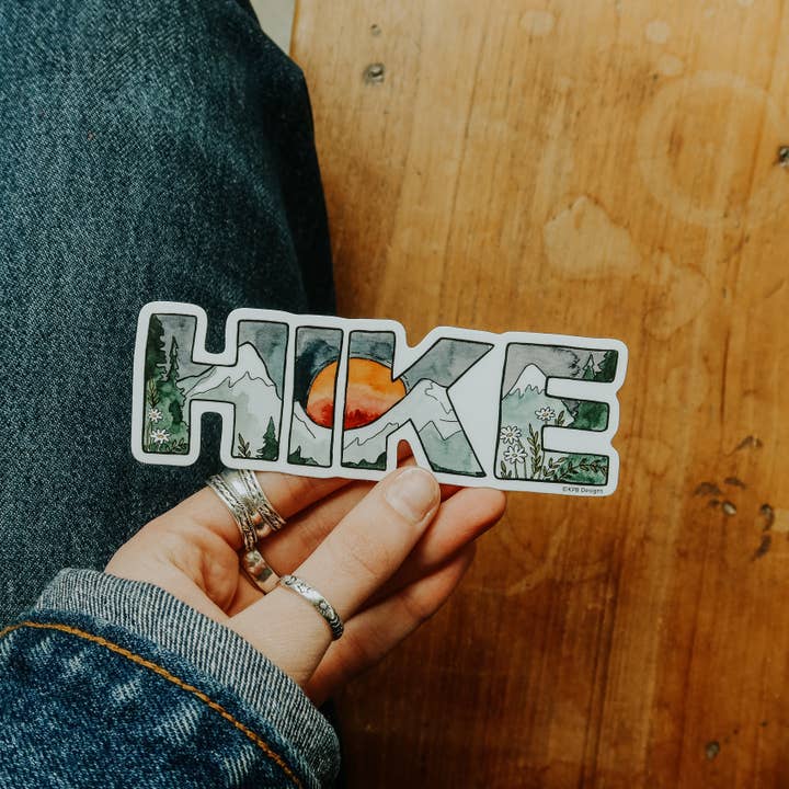 Sticker Girl - Wholesale Sticker - Hike Wildflowers and Mountain Vinyl Sticker2